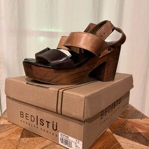 Bed|Stu Women's Sophie Brown and Black Sandals